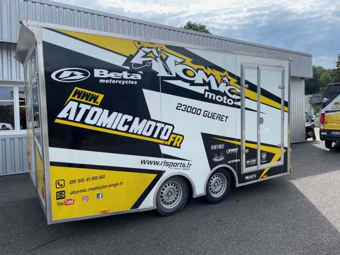 REMORQUE DOUBLE ESSIEU GRAND VOLUME 0