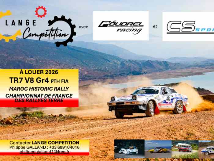 A LOUER Triumph TR7 V8 Gr4 en VHC Terr...