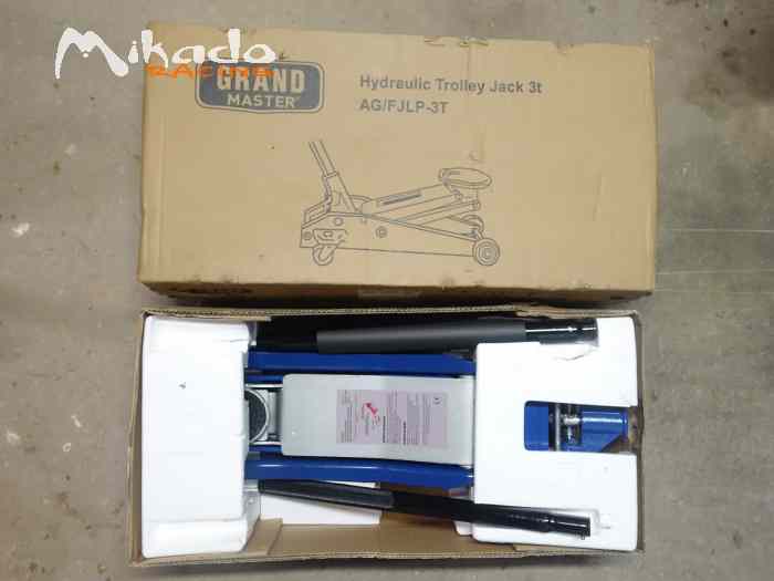 Cric hydraulique rouleur - levage 3T / 75-505 mm 3