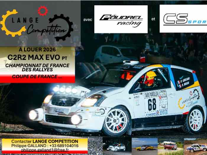 A LOUER Citroen C2R2 Max en moderne par LANGE COMPETITION 0
