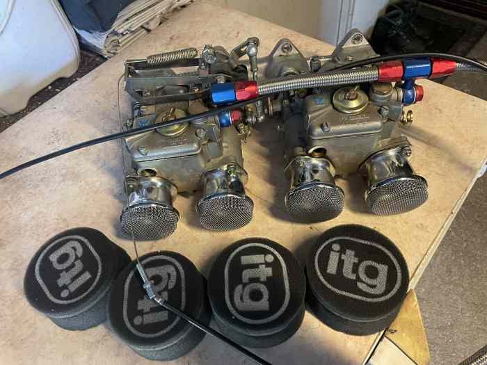 ENSEMBLE CARBURATEURS WEBER 40 DCOE 3