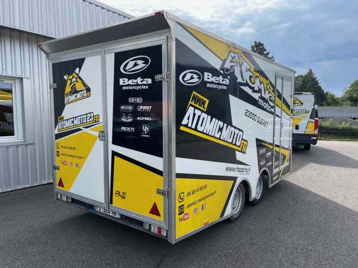 REMORQUE DOUBLE ESSIEU GRAND VOLUME 1