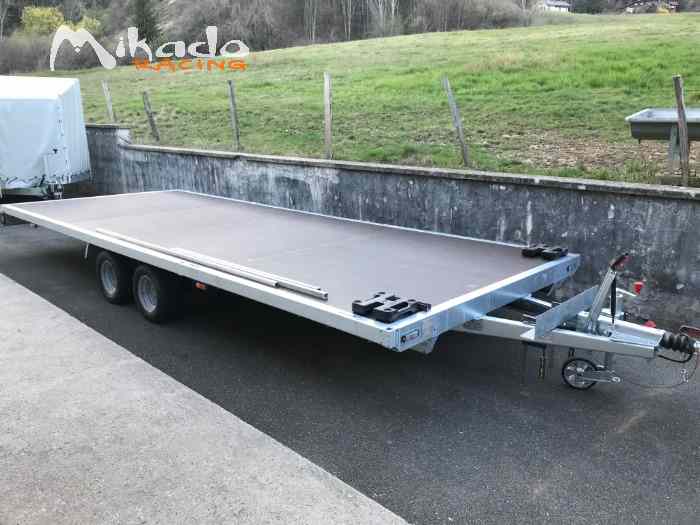 Remorque porte voiture fermée DELBERG 5