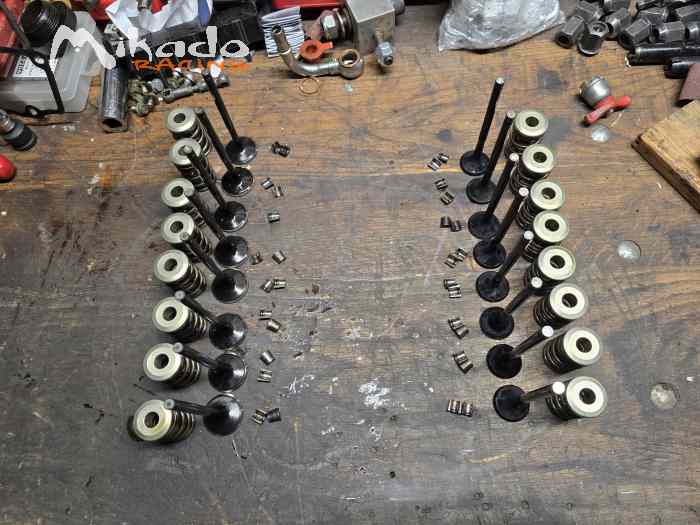 Vends soupapes forgées, ressorts et coupelles montage Renault F7R 0