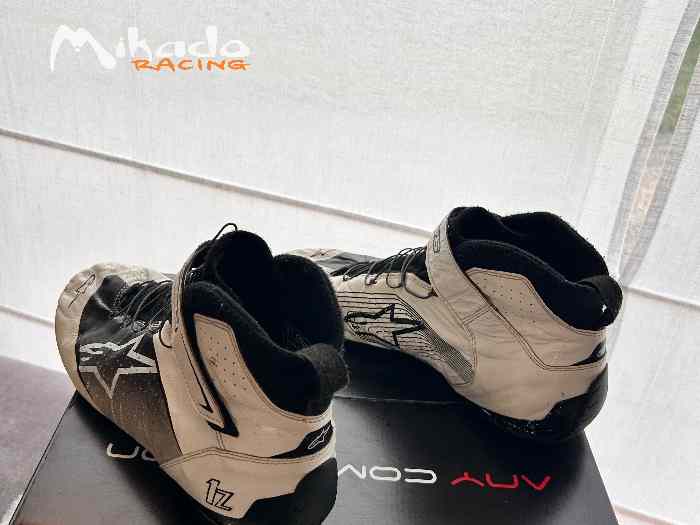 BOTTINES ALPINESTARS TECH1 Z V3 FIA BLANCHE 3