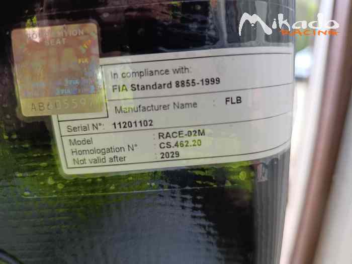Vend 1 siège baquet GT2I race 02 M Neuf 2