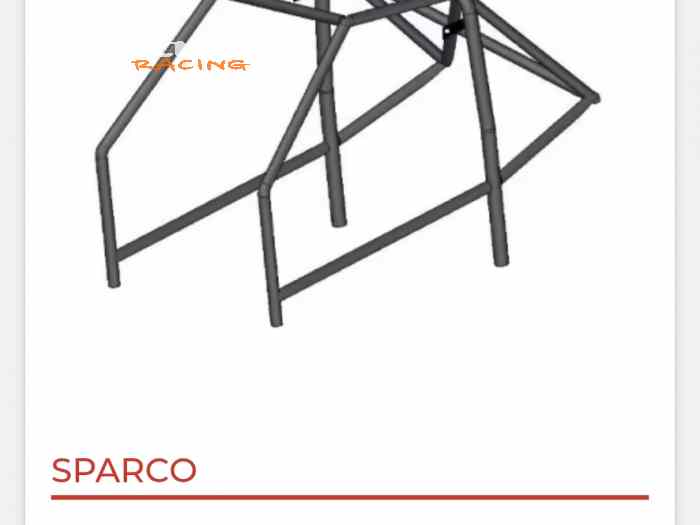 Arceau sécurité Sparco pour Saxo/106 0