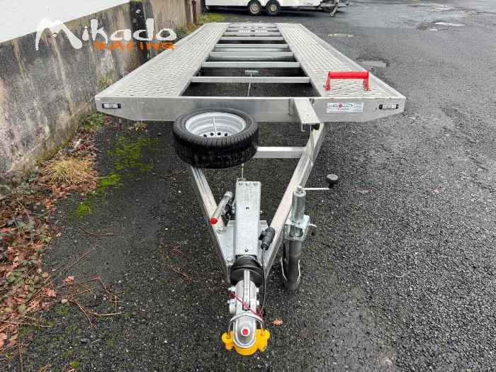 Remorque Porte Double Full Aluminium 670kg TBE 3