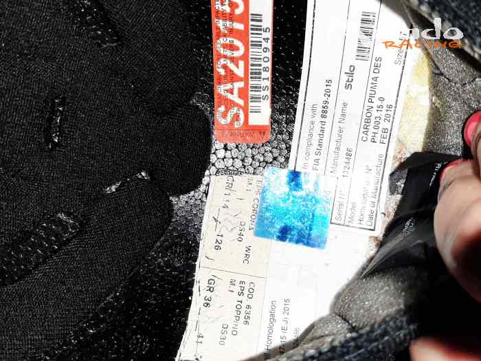 Casque FIA Jet STILO Carbone Piuma, SNELL SA2015 (étiquette bleue) 3