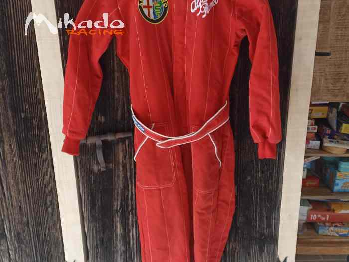 COMBINAISON DE PILOTE FIA SPARCO COULEUR ALFA ROMEO TAILLE XL(54) 0