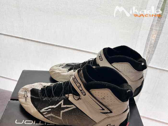 BOTTINES ALPINESTARS TECH1 Z V3 FIA BLANCHE 2