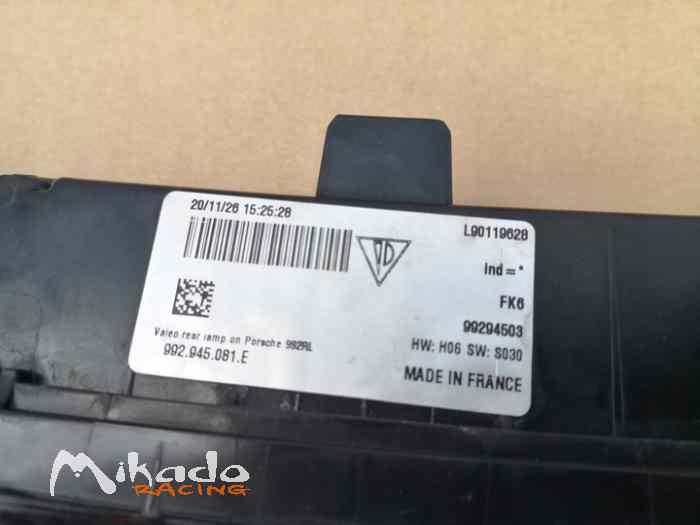 FEU ARRIERE PORSCHE 911/992 GT3 3