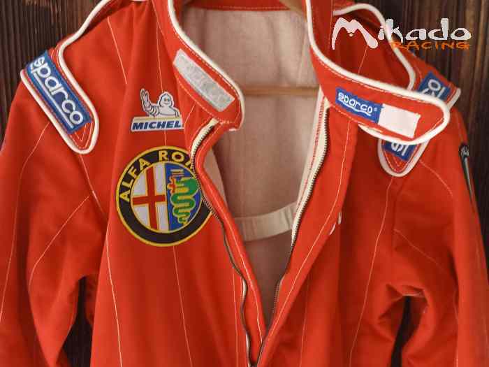 COMBINAISON DE PILOTE FIA SPARCO COULEUR ALFA ROMEO TAILLE XL(54) 2