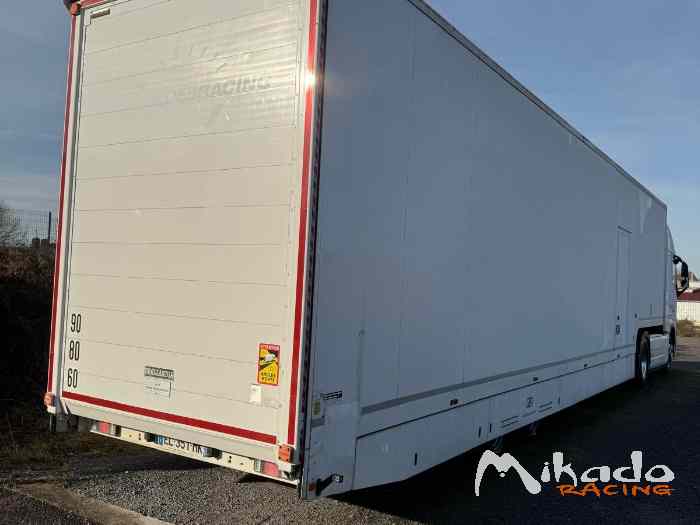 LOCATION OU VENTE SEMI-REMORQUE RACETRAILER CARGO MOTOSPORT 1