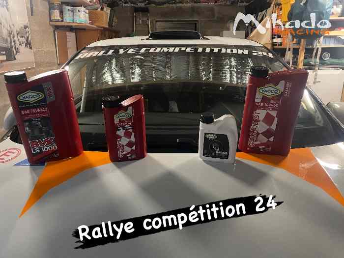 Huile yacco dispo pour le rallye de pont l’évêque ! 4