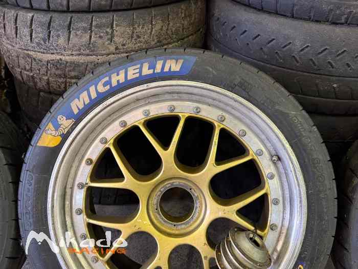 Lot compétition rallye / circuit – Porsche 997 GT3 CUP – jantes BBS center-lock + pneus Michelin + pièces neuves 5