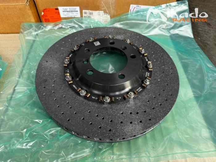 Paire de disques de freins ceramique neufs Porsche 997 3