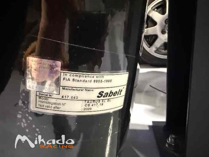 Baquet Sabelt Taurus RS Performance comme neuf 2