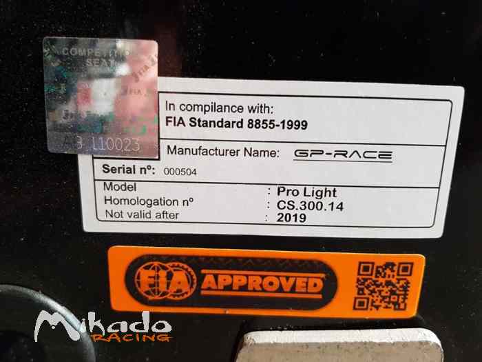 2 BAQUETS GP RACE ET HARNAIS 6 POINTS 4