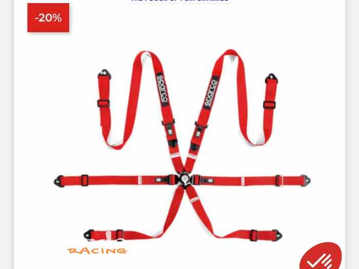 2 Harnais Sparco Neuf 0