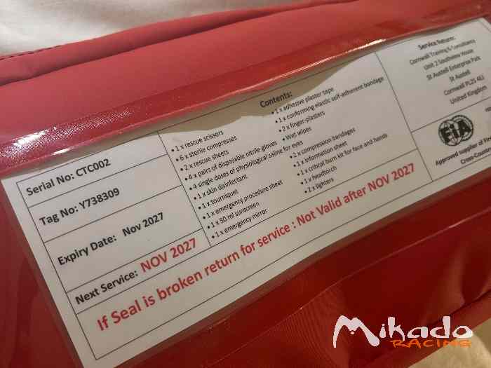 trousse kit medical secours FIA neuve homologuée nov2027 0