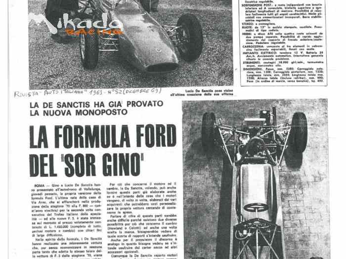Formule Ford 1600 / De Sanctis – 1970 | Châssis n°05 3