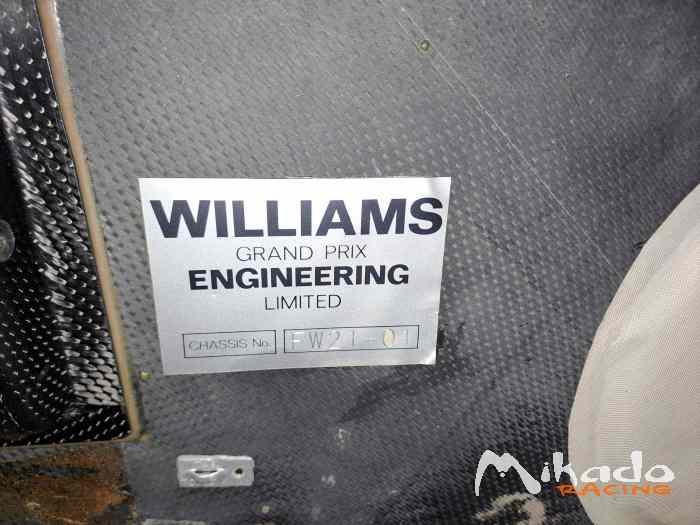 authentique chassis + pièces de formule 1 williams f1 fw21 4