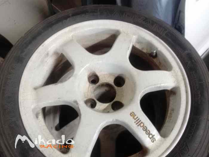 Vends 4 jantes Speedline 15 pouces 4x100 0