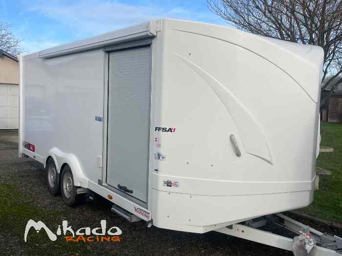Remorque porte voiture fermée verene 1