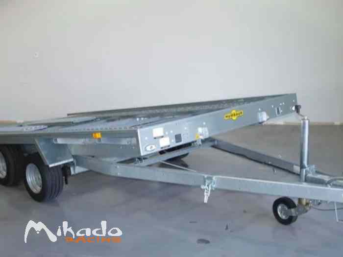 Remorque PORTE VOITURE HUMBAUR 2 essieux roues DESSOUS Réf. : FTK 274022 3