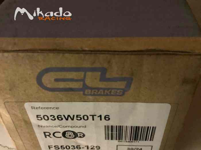 2 JEUX DE PLAQUETTES CL 5036W50T16 RC8R pour SKODA R5 HYUNDAI I20 R5 2
