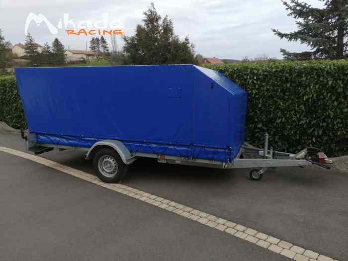 Remorque bâchée basculante 1300 kg 0