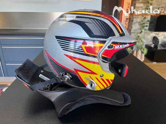 Casque stilo des wrc + Hans 3