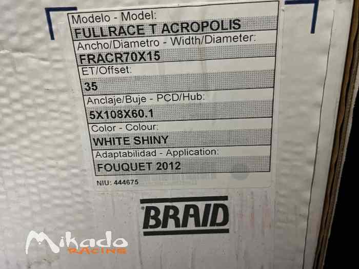 Jantes Braid Acropolis 15” – photo 3 sur 3