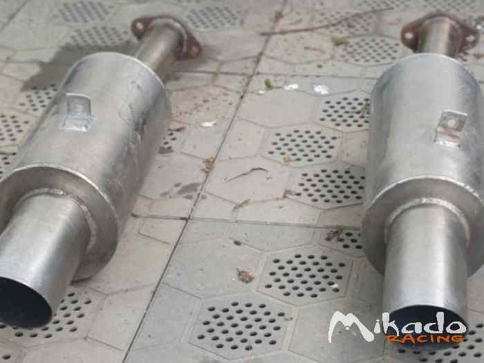 Pots sorties inox porsche 911 G4 0