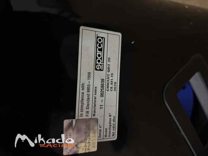 BACQUETS SPARCO ET HARNAIS TURN ONE 2