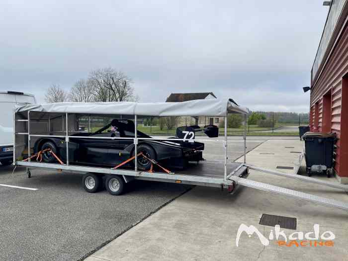 Vends remorque plate voiture fermée DELBERG 1