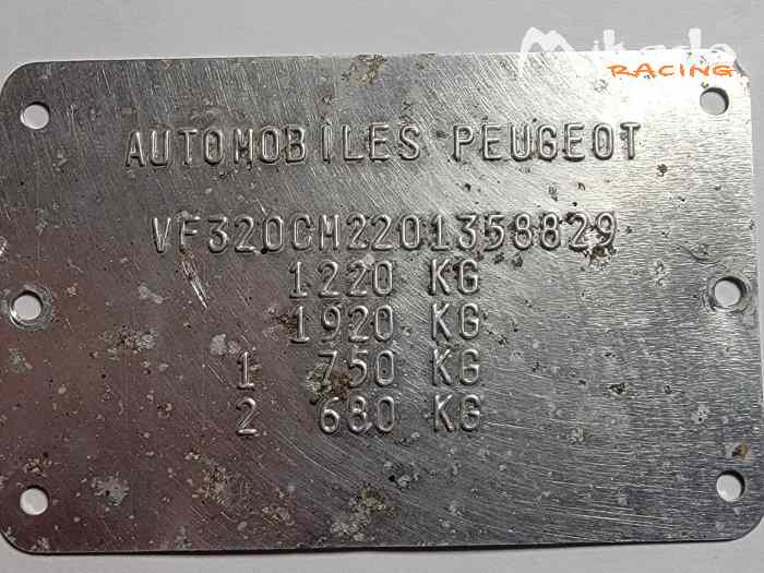 Carte grise 205 Rallye 0