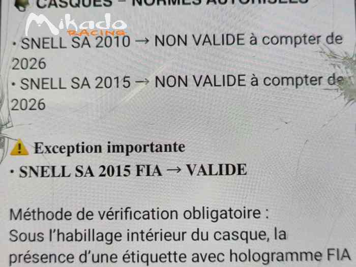 Casque STILO SNELL SA 2015 FIA NEUF 5
