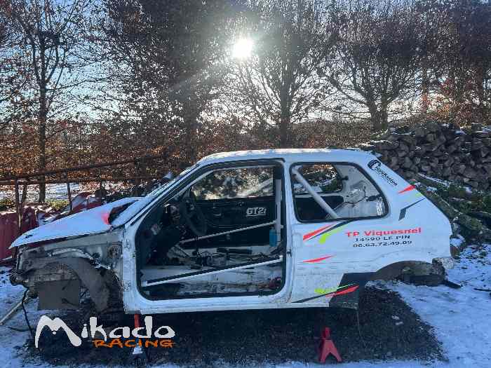 106 A5 accidenté arceau Rac avec passe...