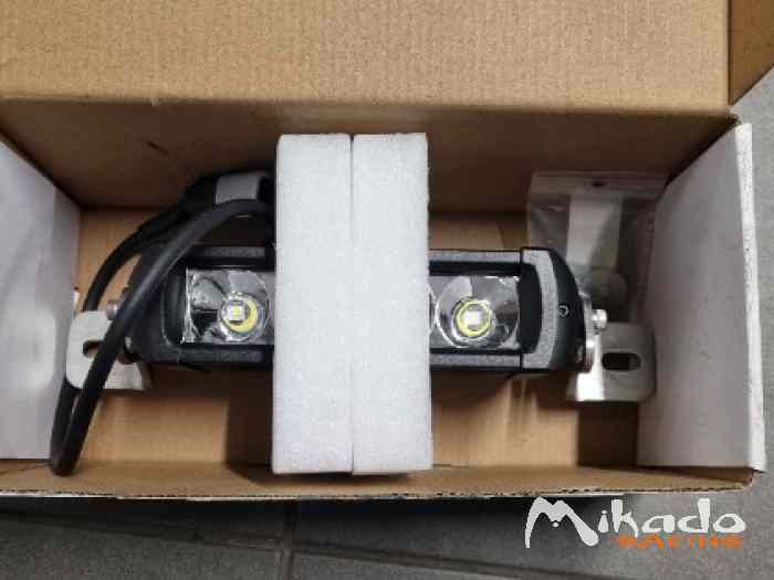 6 x Phare LED SW4 Noir - 3600 LUMENS 40W 2