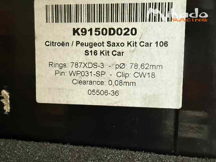 Saxo-106 16s kit wossner bielles+pistons – photo 4 sur 6