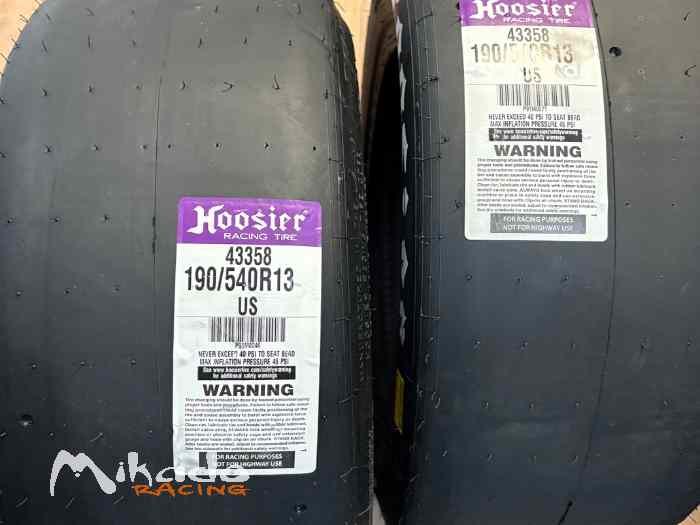 Pneus côte Hoosier 190/540/R13 ultra s...