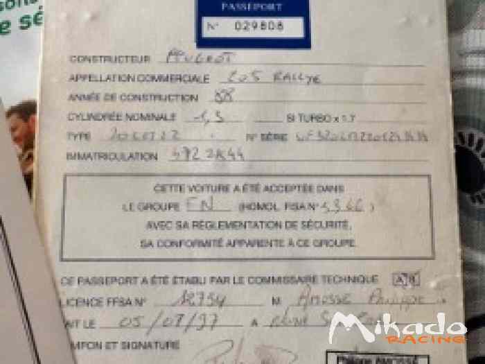 205 rallye ex gr n – photo 3 sur 6