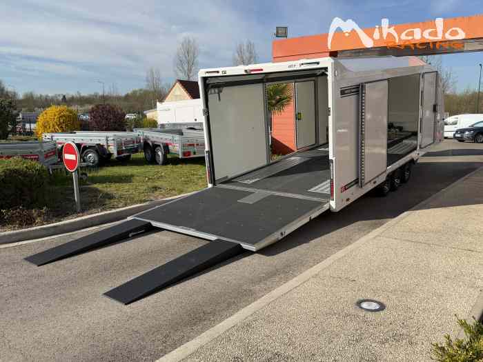 REMORQUE TRANSPORT FERMÉ BRIAN JAMES TRAILERS RACE TRANSPORTER 7 / RT7 - 6 x 2.30m PTAC 3500 kg / LIVRAISON PARTOUT EN FRANCE – photo 2 sur 6