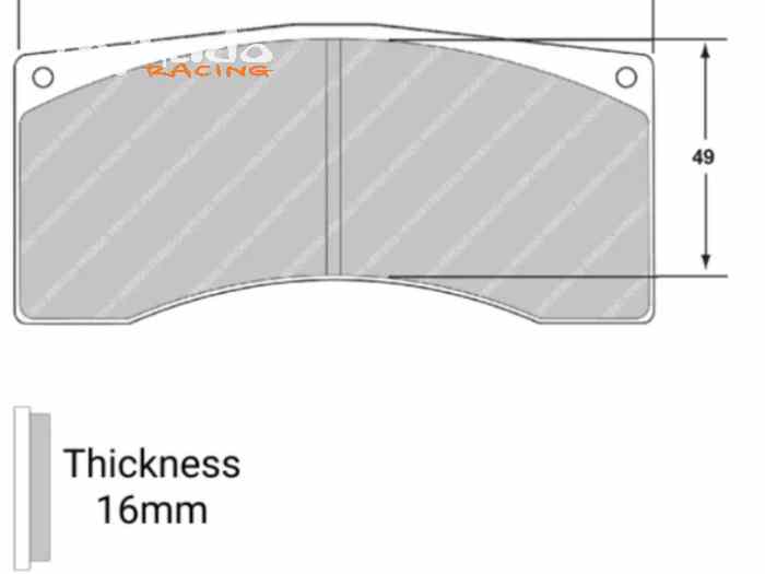 PLAQUETTES ENDLESS NEUVES RCP002 N103SP EP 16MM – photo 4 sur 5