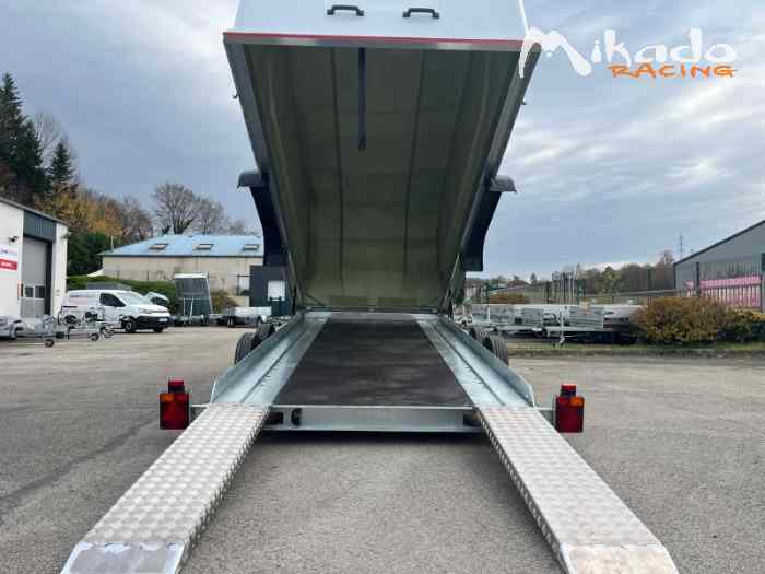 PROMOTION AUXONS REMORQUES - Disponible immédiatement - Remorque porte voiture fermée – photo 2 sur 3