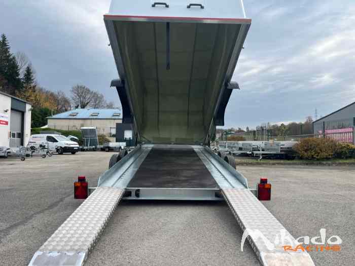 PROMOTION AUXONS REMORQUES - Disponible immédiatement - Remorque porte voiture fermée – photo 2 sur 5