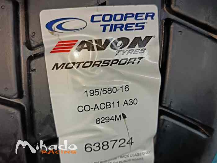2 PNEU SLICK ACB11 COOPER 195/580/16 – photo 2 sur 2
