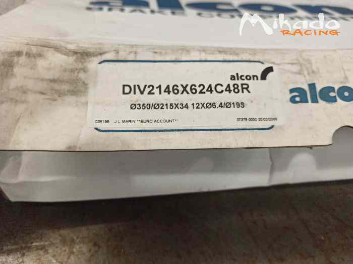 Disques de freins alcon diamètre 350 x 34 – photo 6 sur 6